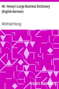 Mr. Honey's Large Business Dictionary (English-German)